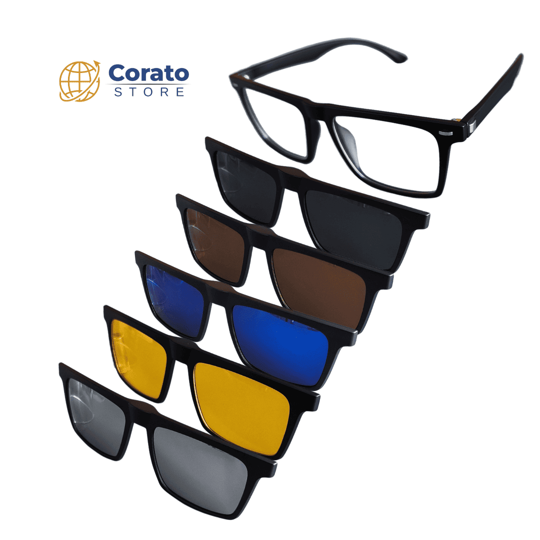 6-in-1 Clip-on Glasses Model Horizon