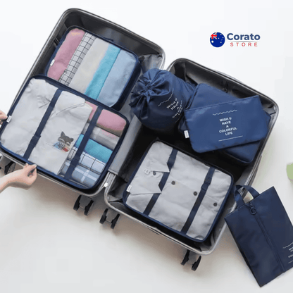 7-Piece Travel Bag Organiser Set + FREE SHIPPING