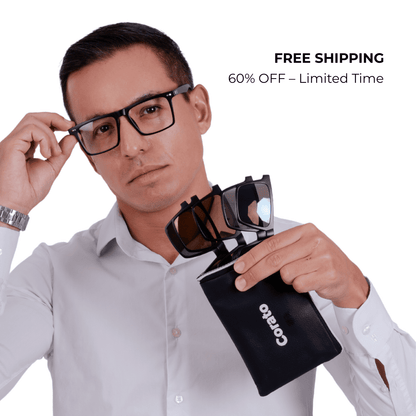 6-in-1 Clip-On Glasses Multi Lenses + Free Case