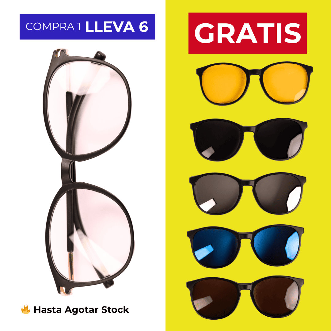 Gafas Multicolores 6 en 1 - COMPRA 1 LLEVA 6