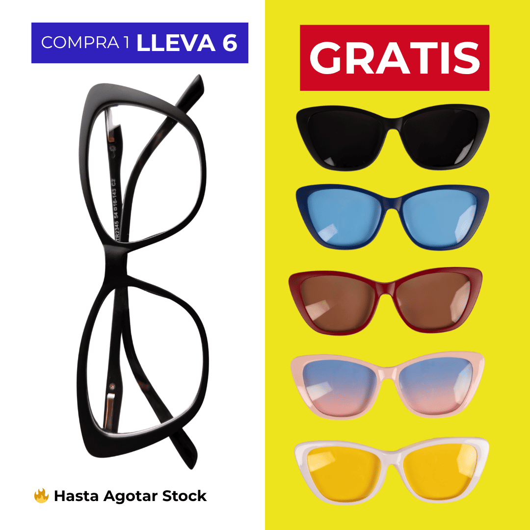 Gafas Multicolores 6 en 1 - COMPRA 1 LLEVA 6