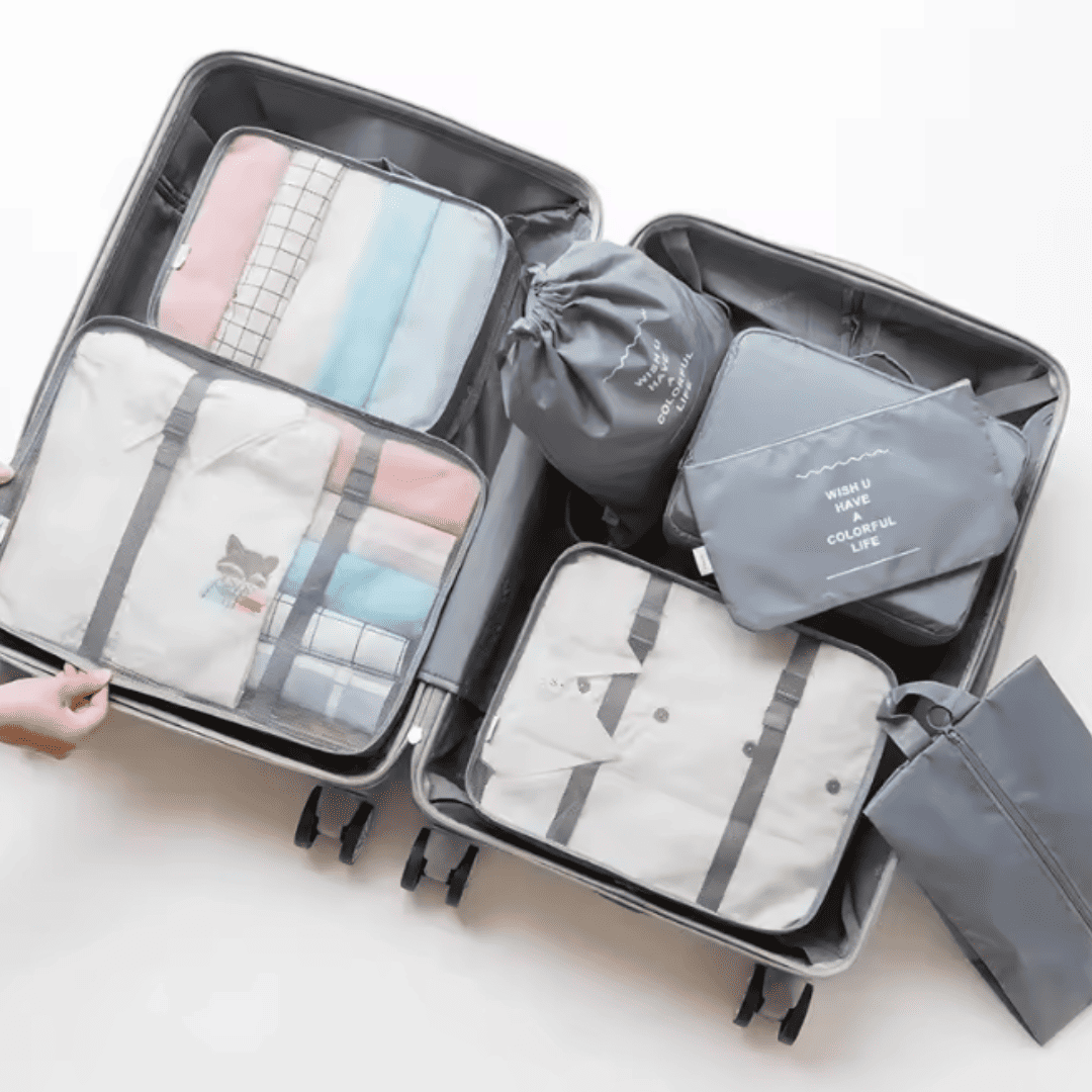 7-Piece Travel Bag Organiser Set